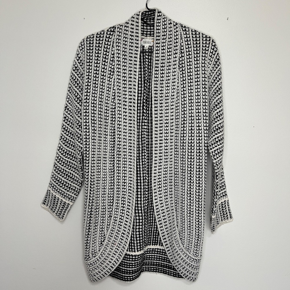 Pink Rose Cardigan Women's S Layering Cozy Capsule Everyday